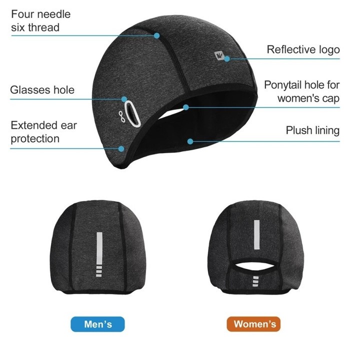 Шапка флисовая Rhinowalk Cycling cap W TK21002 black