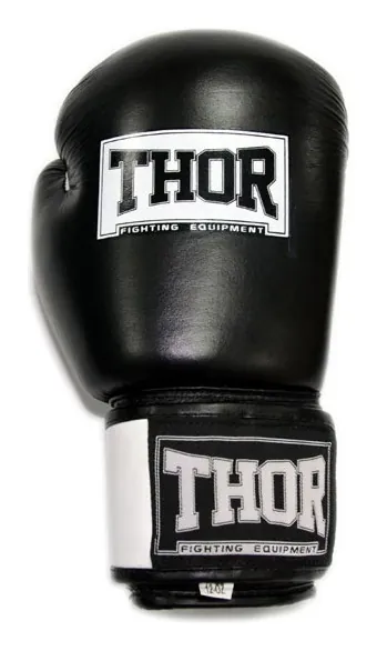 Перчатки боксерские THOR SPARRING 10oz / кожа / черно-белые