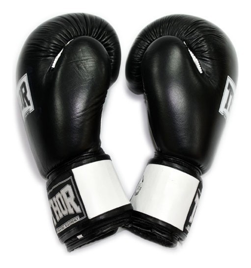 Перчатки боксерские THOR SPARRING 10oz / кожа / черно-белые