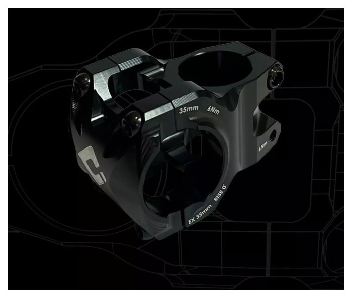 Винос керма ODI Flight Control Stealth 35mm 0 Rise Black, укр, укр