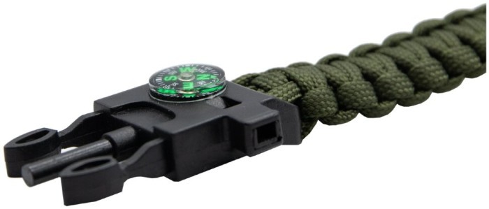 Браслет для выживания Tramp огниво/кремень, 2м паракорд green UTRA-237