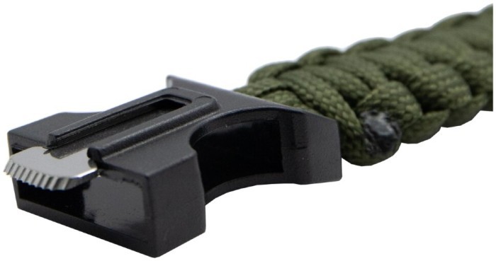 Браслет для выживания Tramp огниво/кремень, 2м паракорд green UTRA-237