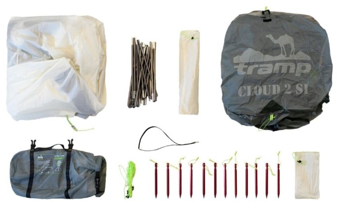 Намет Tramp Cloud 3 Si Зелений, укр, укр