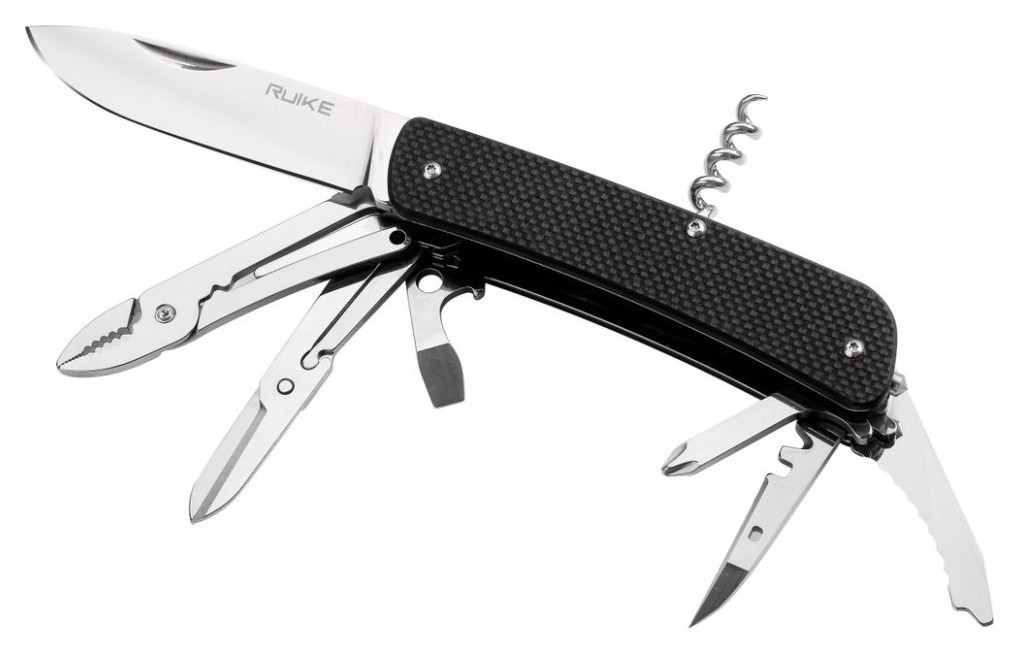 Багатофункціональний ніж Ruike Criterion Collection L41 чорний, укр, укр