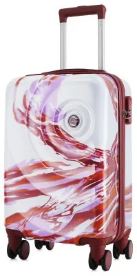 Валіза Semi Line 20" (S) White/Red Print (T5654-1)