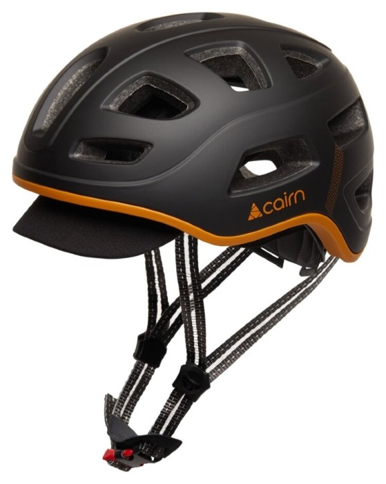Велошлем Cairn Quartz LED USB black-cognac, укр, укр
