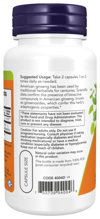 American Ginseng 500mg - 100 vcaps