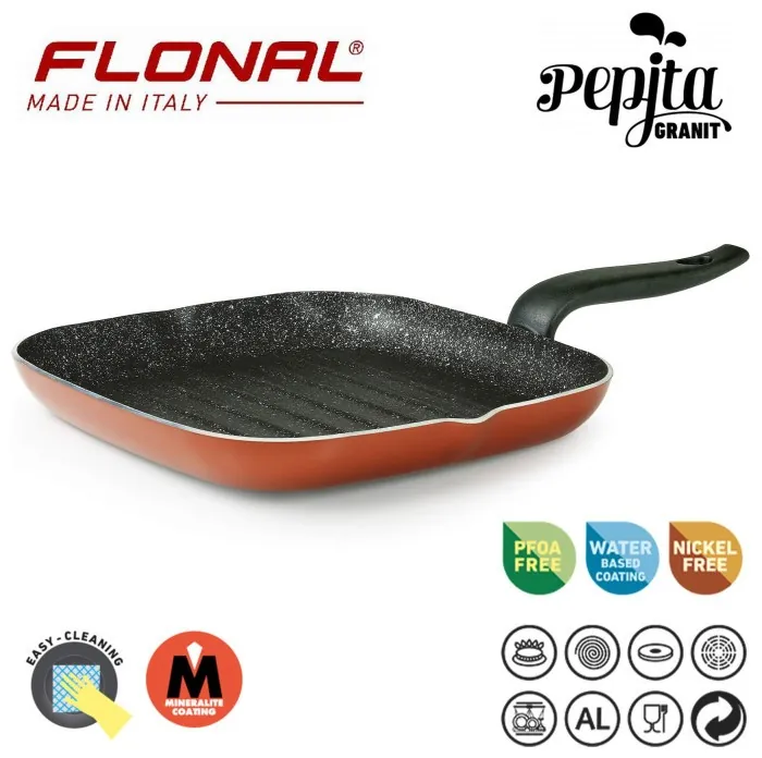 Сковорода-гриль Flonal Pepita Granit 28x28 см (PGFBS2850)
