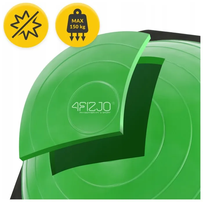 Балансировочная платформа 4FIZJO Bosu Ball 60 см Green (P-5907222931486)