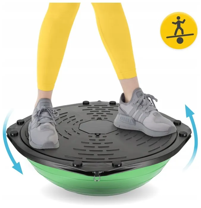 Балансировочная платформа 4FIZJO Bosu Ball 60 см Green (P-5907222931486)