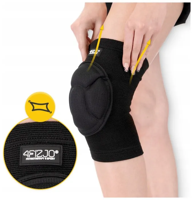 Наколенники спортивные 4FIZJO мягкие Size S Black (P-5905973400503)
