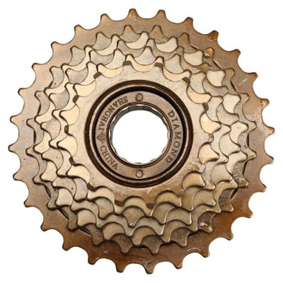 Трещотка 7 14-32Т DIAMOND PJ-34Y коричневый AM (брендированная упаковка)