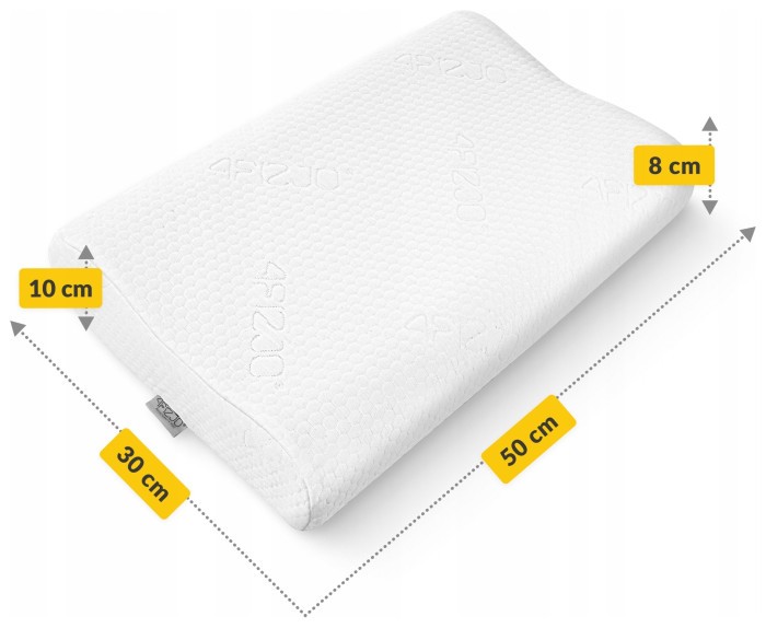 Подушка ортопедична 4FIZJO Ergo Small 30 x 50 см для сну White (P-5907739319401)
