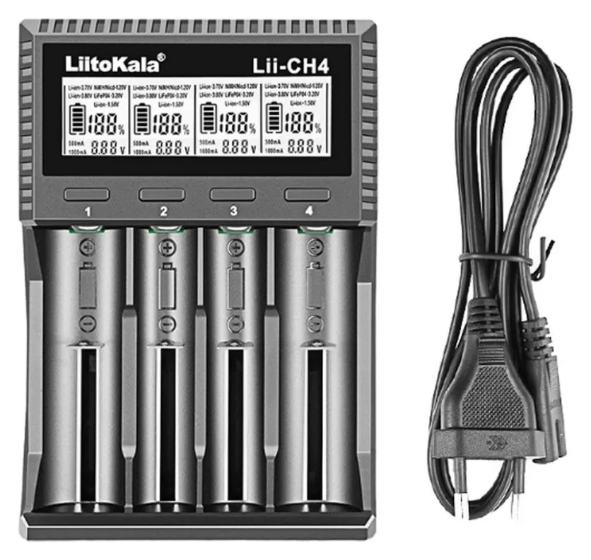 Універсальний  зарядний пристрій LiitoKala Lii-CH4 5V 2A на 4 канали (FNR_Lii-CH4)