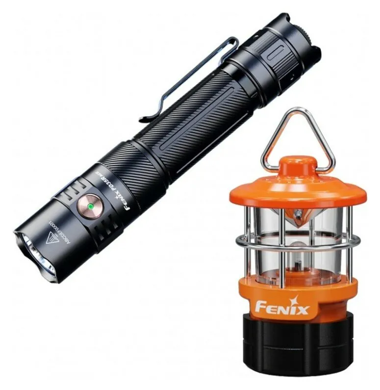 Ліхтар тактичний ручний Fenix PD35R ACE LED 2000 лм + наключний ліхтар CL01 (помаранчевий) | Лімітована серія