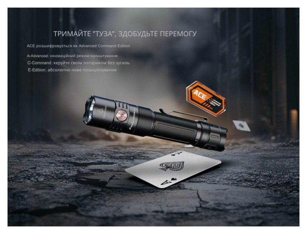 Фонарь тактический ручной Fenix PD35R ACE LED 2000 лм + наключительный фонарь CL01 (оранжевый) | Лимитированная серия