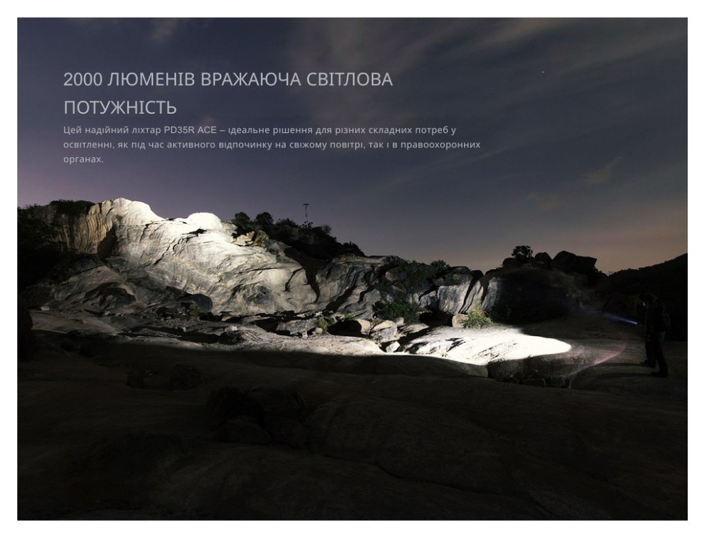 Фонарь тактический ручной Fenix PD35R ACE LED 2000 лм + наключительный фонарь CL01 (оранжевый) | Лимитированная серия