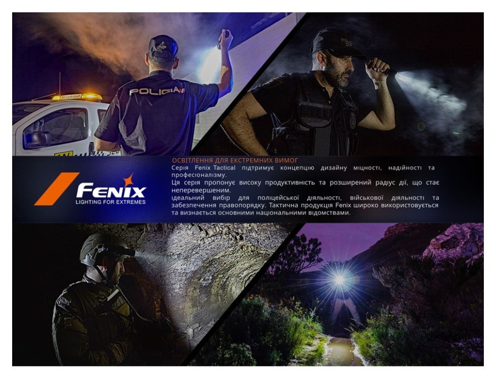 Фонарь тактический ручной Fenix PD35R ACE LED 2000 лм + наключительный фонарь CL01 (оранжевый) | Лимитированная серия