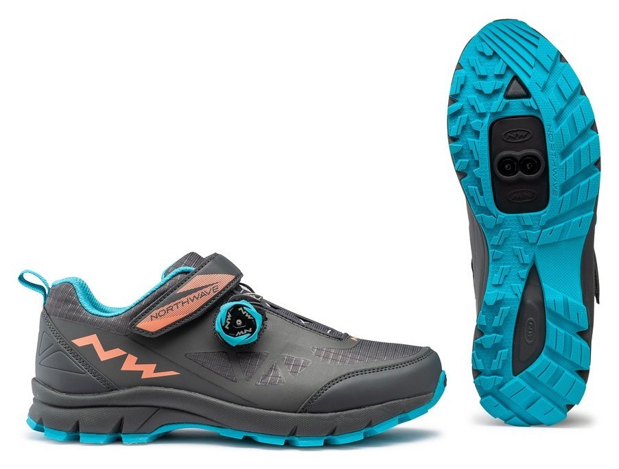 Туфли велосипедные Northwave CORSAIR WOMAN 37 (6.5US) Anthra/blue/coral (80193046)