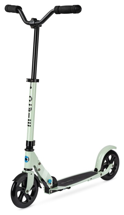 Самокат MICRO серии "Speed Deluxe" - ЦВЕТ ЗЕЛЕНОЙ ГЛИНЫ (сложный, до 100 kg, двухколесный)