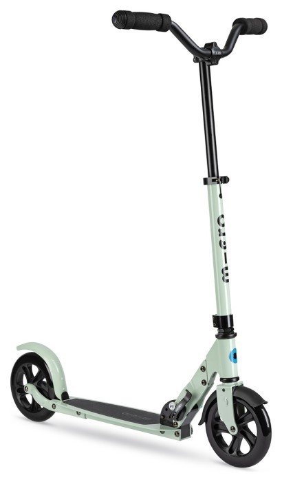 Самокат MICRO серии "Speed Deluxe" - ЦВЕТ ЗЕЛЕНОЙ ГЛИНЫ (сложный, до 100 kg, двухколесный)