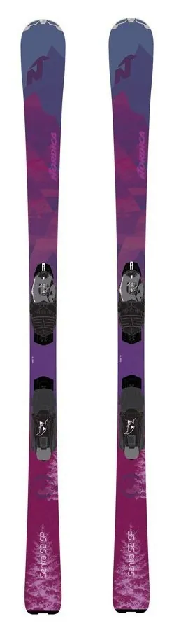 Лижі гірські (комплект) Nordica SENTRA S2 SP W+N ADV EVO 144см Purple/black (0A9416+0C4040Q2) (160 см purple/black)