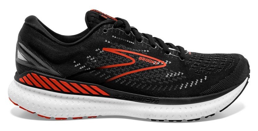 Кросівки чоловічі Brooks GLYCERIN GTS 19 M 41 (8.0US) 075 Black/grey/red clay (1103571D075)