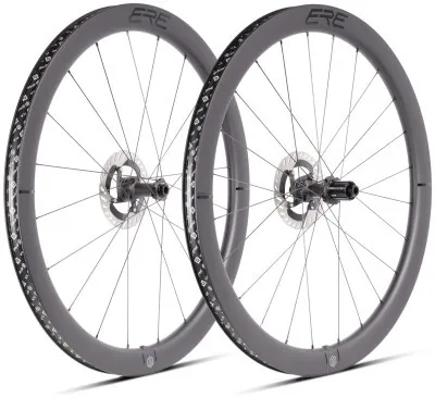Колесо пров. + задн. 28" ERE EXPLORATOR CCR45 CARBON, Road, 100x12/142x12, CL, XDR, tubeless, чорний сатин