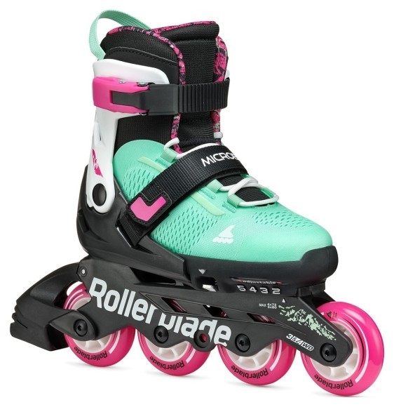 Ролики Rollerblade Microblade XT black-sea green, укр