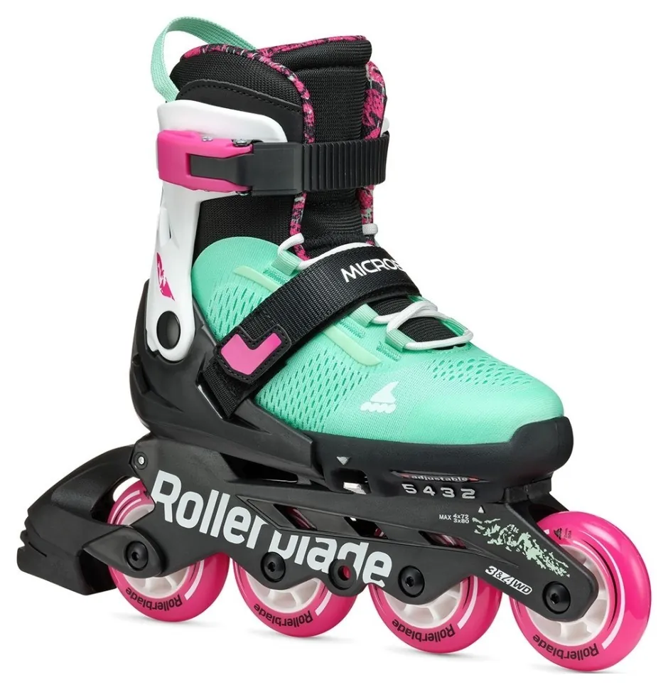 Ролики Rollerblade Microblade XT black-sea green (33-36.5)