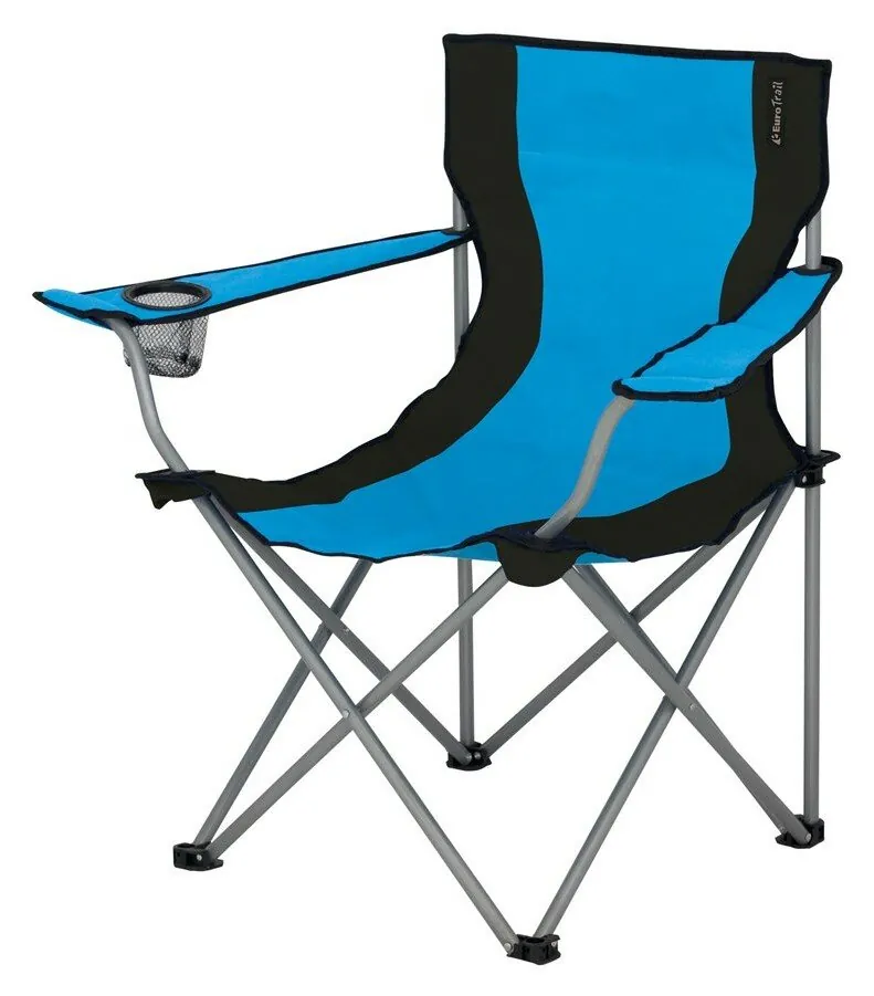 Cтілець туристичний Eurotrail LAUSANNE Azure/black (ETCF0691) (52x43x74 см azure/black)