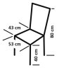 Стул туристический Eurotrail LAUSANNE Azure/black (ETCF0691) Фото - 2