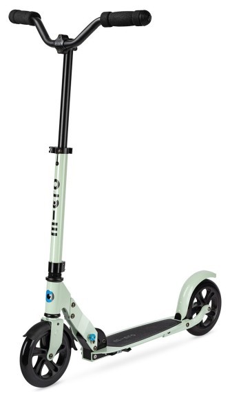 Самокат MICRO серии "Speed Deluxe" - ЦВЕТ ЗЕЛЕНОЙ ГЛИНЫ (сложный, до 100 kg, двухколесный)