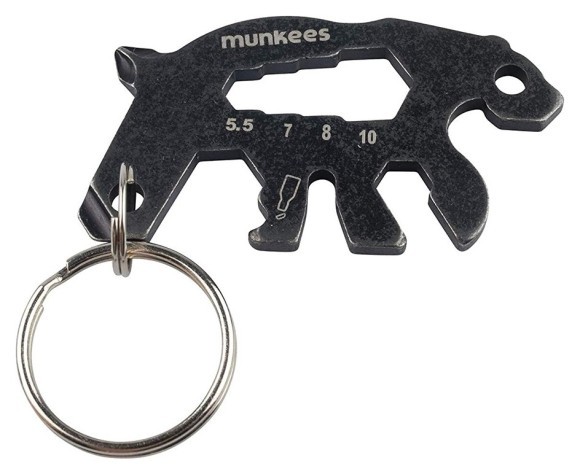 Munkees 2536 брелок-мультиинструмент Tool Bear black