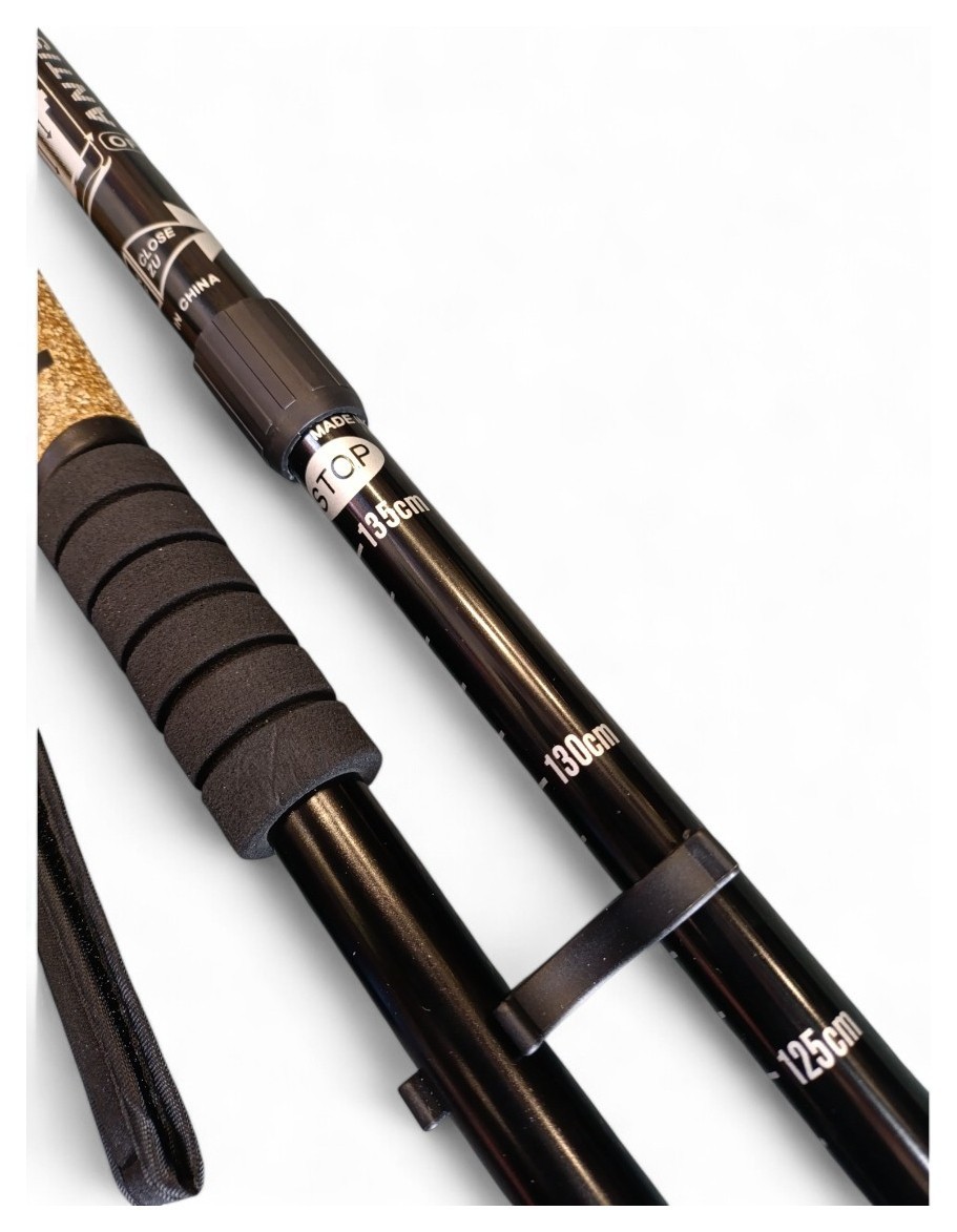 Палиці для скандинавської ходьби 553 Bavar Sport (чорний), укр, укр