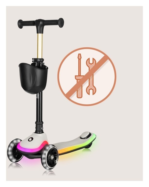 Дитячий самокат Lionelo MEY BEIGE SAND, укр, укр