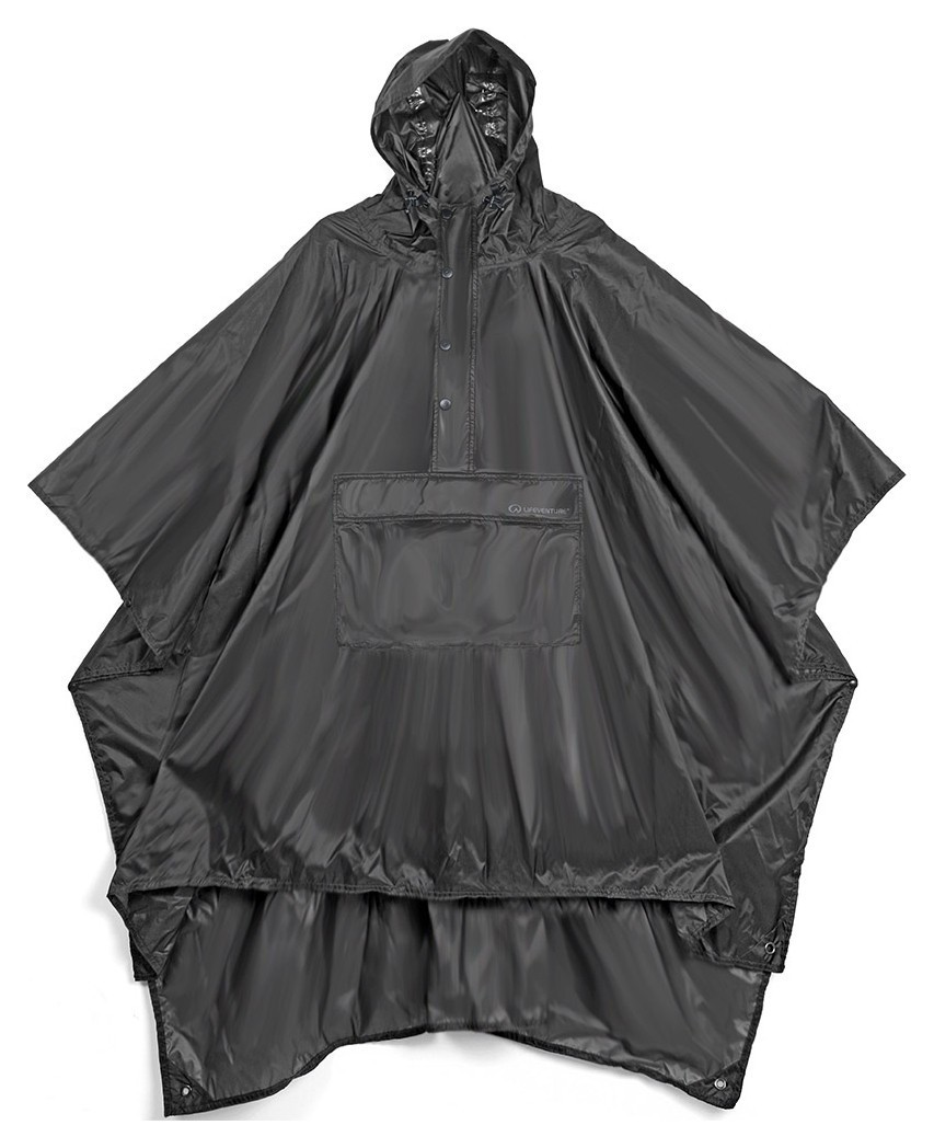 Lifeventure пончо Poncho black