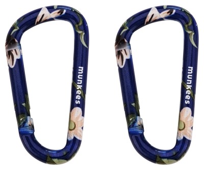 Munkees 3323 карабин Flower Blue 6 мм x 60 мм (пара) синий