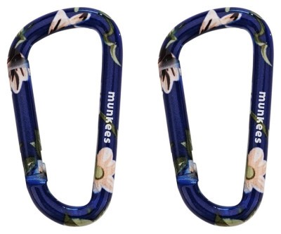 Munkees 3323 карабін Flower Blue 6 mm x 60 mm (пара) blue