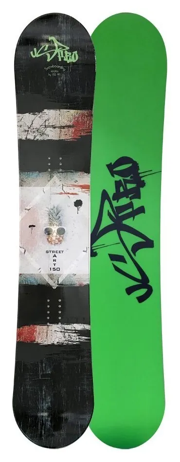 Сноуборд USD Pro STREET ART 165 Black/Grey/Creen (USB17M3P) (165 black sea/green)