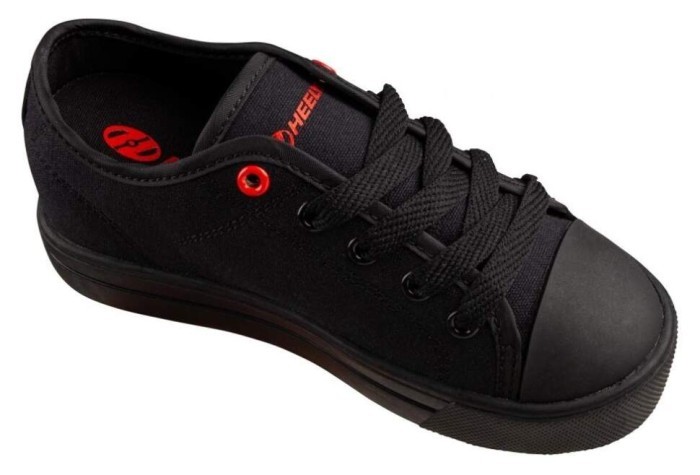 Роликовые кроссовки Heelys Classic X2 HE100969 Black Red Logo Canvas