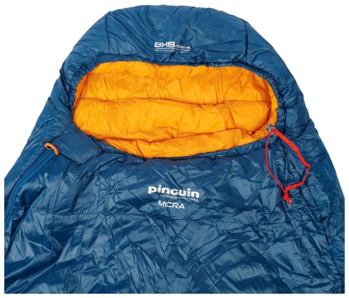 Спальный мешок Pinguin Micra (6/1°C), 195 см - Left Zip, Blue (PNG 230352) 2020