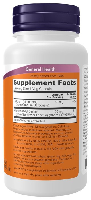 Soy-Free Phosphatidyl Serine 150mg - 60 vcaps
