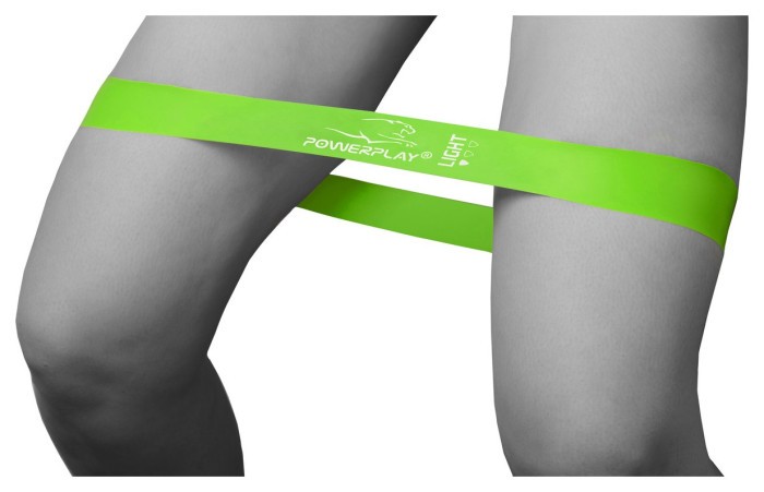 Резинка для фітнесу PowerPlay 4114 Mini Power Band 0.8мм. Light Зелена (5.5 кг)