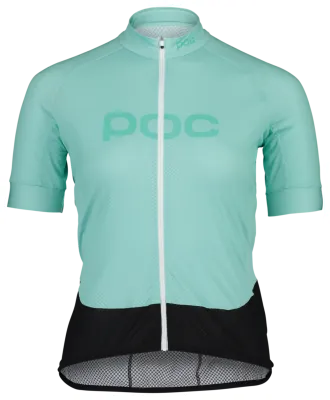 Джерси женское POC W's Essential Road Logo Jersey, Lt Fluorite Green/Fluorite Green, XS