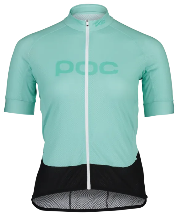 Джерси женское POC W's Essential Road Logo Jersey, Lt Fluorite Green/Fluorite Green, XS