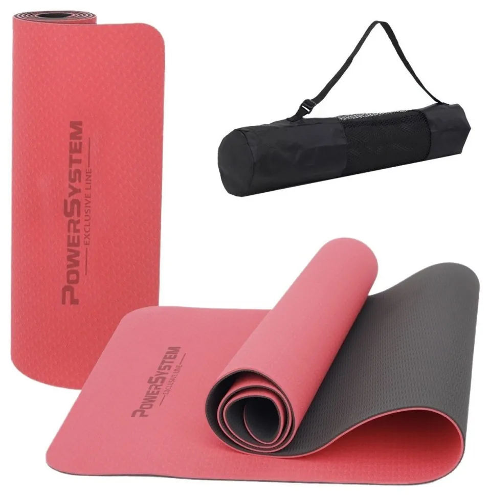 Коврик для йоги та фітнесу Power System PS-4060 TPE Yoga Mat Premium Red (183х61х0.6) (PP_4060RD-0)