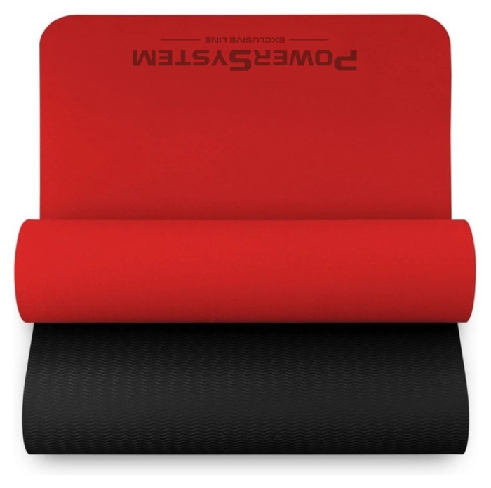 Коврик для йоги та фітнесу Power System PS-4060 TPE Yoga Mat Premium Red (183х61х0.6)