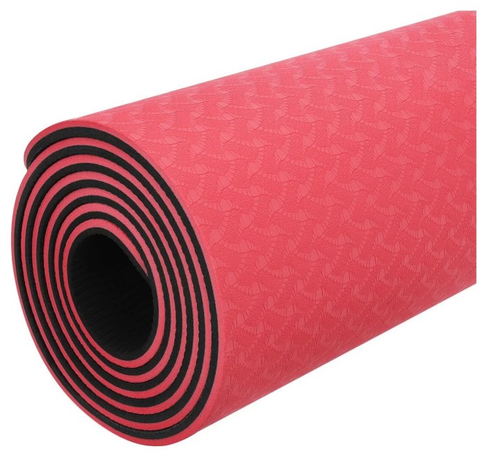 Коврик для йоги та фітнесу Power System PS-4060 TPE Yoga Mat Premium Red (183х61х0.6)
