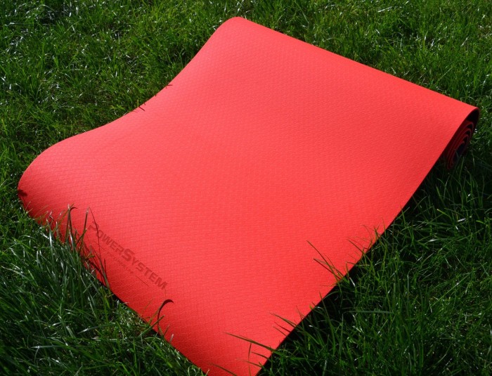 Коврик для йоги та фітнесу Power System PS-4060 TPE Yoga Mat Premium Red (183х61х0.6)